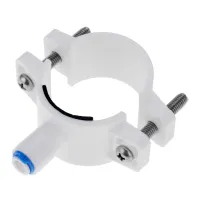 ۞✤✇ 1Pc Reverse Osmosis RO Water System Aquarium 40mm Drain Waste Water Pipe Clamp Saddle Valve Clips 1/4 OD Hose Quick Connection