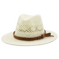 Hollow Men Rafia Cappello Di Paglia Cappelli Da Cowboy Di Paglia ชายหาดตะวันตกรู้สึกว่า Cappelli Da Sole Berretto Da Festa Per Ragazza Donna ฤดูร้อน Jazz Cappello Di Paglia