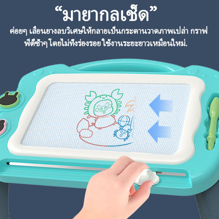 กระดานแม่เหล็ก-4สี-กระดานเขียนลบได้-กระดานวาดรูป-ของเล่นเด็ก-เสริมพัฒนาการ