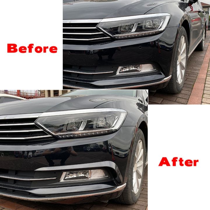 front-fog-lights-eyebrow-wind-knife-sticker-spoiler-for-passat-b8-2016-2019-fog-lamp-eye-lid-cover-trim