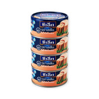 Sealect Tuna Steak in Soy Bean Oil 165g x 4 Cans.ซีเล็ค ทูน่าสเต็กในน้ำมันถั่วเหลือง 165 กรัม x 4 กระป๋อง