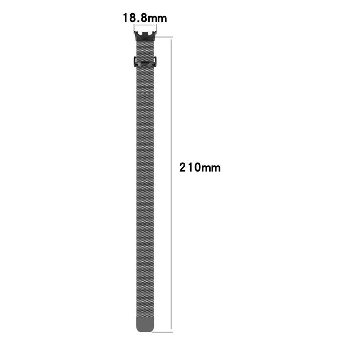 basspal-สำหรับสาย-xiaomi-mi-8กำไลสายสำรองโลหะวงสแตนเลสสายเหล็กแบบมิลานสำหรับ-xiao-mi-miband-8อุปกรณ์เสริม