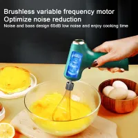 New Wireless Electric Food Mixer Hand Blender Portable 3 Speeds Dough Egg Beater For Kitchen Baking Cake Cream Whipper Tool A0f3