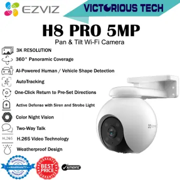 EZVIZ Outdoor Auto-Tracking Camera, 3K, 12 Pre-Set dots Tracking,360°  Visual Coverage, Waterproof, Color Night Vision, AI-Powered Person and  Vehicle