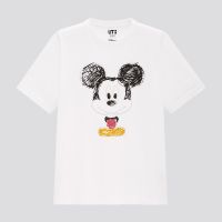 ☁ Uniqlo เสื้อยืดแขนสั้น พิมพ์ลาย Mickey MFA ARCHIVE สําหรับผู้ชาย และผู้หญิง 449506