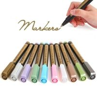 10 Color Metal Marker Pen Paint Pen DIY Photo Album Hand Account Writing Pen Water-based and Tasteless