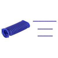 THLT9A 2 Set Vacuum Cleaner Parts: 1 Pcs Drum Suction Blue Hose Fittings &amp; 1 Set Soft Plush Strips