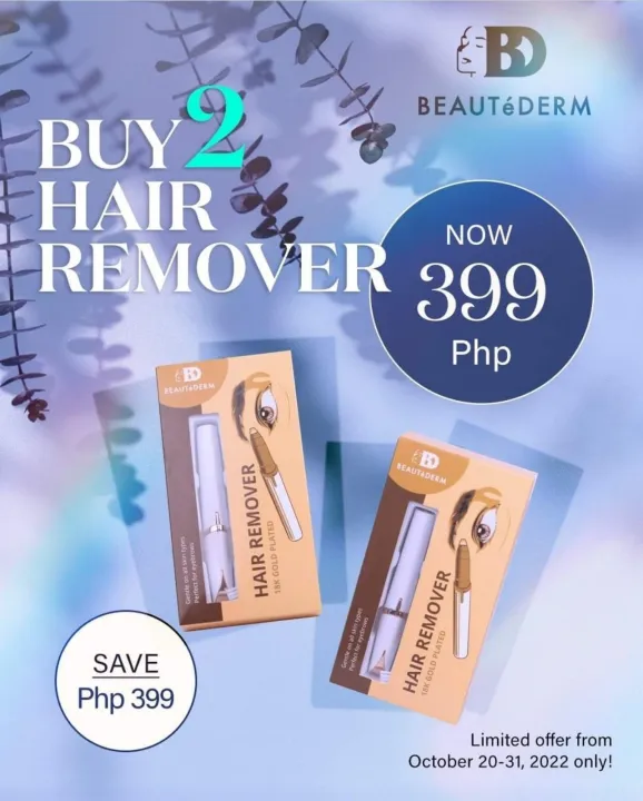 BEAUTEDERM HAIR REMOVER 18K GOLD PLATED | Lazada PH