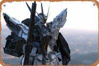 ASIOADWNA Gundam,Mech,อะนิเมะ,หุ่นยนต์,เหมาะสำหรับพกพา,งานศิลปะ,ศิลปะดิจิตอล,วอลล์เปเปอร์ HD 8X12นิ้ว-ป้ายดีบุกโลหะโบราณสำหรับตกแต่งบ้านบาร์ผับโรงรถของขวัญ