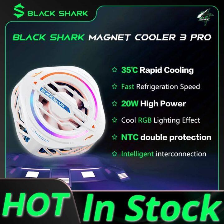 ตัวทำความเย็นแม่เหล็ก3-pro-black-shark-คูลเลอร์แม่เหล็ก20w-พลังงานสูงเอฟเฟคแสง-rgb-เย็นแม่เหล็ก-black-shark-3-pro