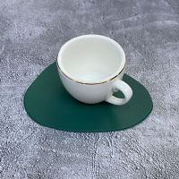 2Pcs Tableware Pad Placemat PU Leather Table Mat Heat Insulation Non-Slip Placemats Bowl Coaster Kitchen