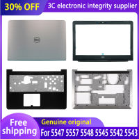 Baru untuk Inspiron 15 5547 5557 5548 5545 5542 5543หน้าจอ LCD สำหรับแล็ปท็อป Belakang Depan กรอบโลหะที่พักแขน Bawah Kes ฝาเงินมาก