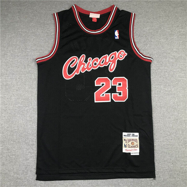 ready-stock-hot-mens-no-23-michael-jordann-chicago-bulls-mitchell-ness-1997-98-hardwood-classics-swingman-jersey-black