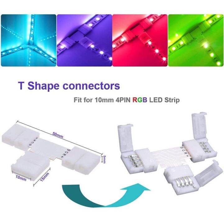 led-strip-connector-kit-for-5050-10mm-4pin-rgb-led-strip-2-way-splitter-diy-accessories-for-rgb-led-strip-connection