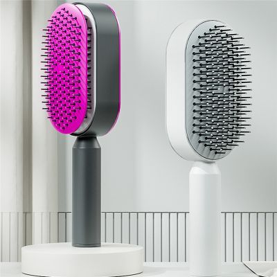 Massage Comb Hair Brush Air Cushion One-Key Self Cleaning Hair Comb Professional Detangling Scalp Air Bag Combs For Hair Care