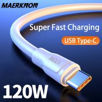 สาย USB C 120W 6A,สายชาร์จเร็วพิเศษชาร์จเร็วสำหรับ Xiaomi Note 13 12 Samsung Huawei เกียรติชนิด C สายข้อมูลสายชาร์จแบตเตอรี่