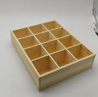 [COD] box grid multi-grid storage Rectangular wooden