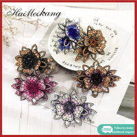 Haimeikang ที่สวยหรูและสวยงามคลิปผมแฟชั่นเกาหลีอารมณ์10เซนติเมตร Rhinestone ขนาดใหญ่ดอกไม้กิ๊บอุปกรณ์ผมสำหรับผู้หญิง