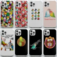 {L electronic shell} ตลก Lovebirds Everybirdy แบบซอฟท์ซูชิเวลากับโคดี้กรณีโทรศัพท์สำหรับ iPhone 11 12 13 Pro Max Mini X XS XR Max 7 8