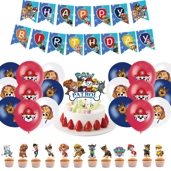 New 31pcsset Paw Patrol Party Supplies Decoration Balloon Set With