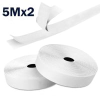 5Mx2 16/20/25/30mm Magic Tap Self Adhesive Hook Loop Fastener Nylon Sticker Disks velcros Tape Sewing Adhesive with Glue