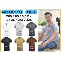 (2XS to 3XL) Microfiber POLO ShirtJersi POLOT Shirt Lelaki KolarPlain T Shirt Kolar JersiJersey POLO