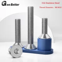 M8 M10 Countersunk Head Hex Socket Screw A4(316) Stainless Steel Flat Head Allen Screw