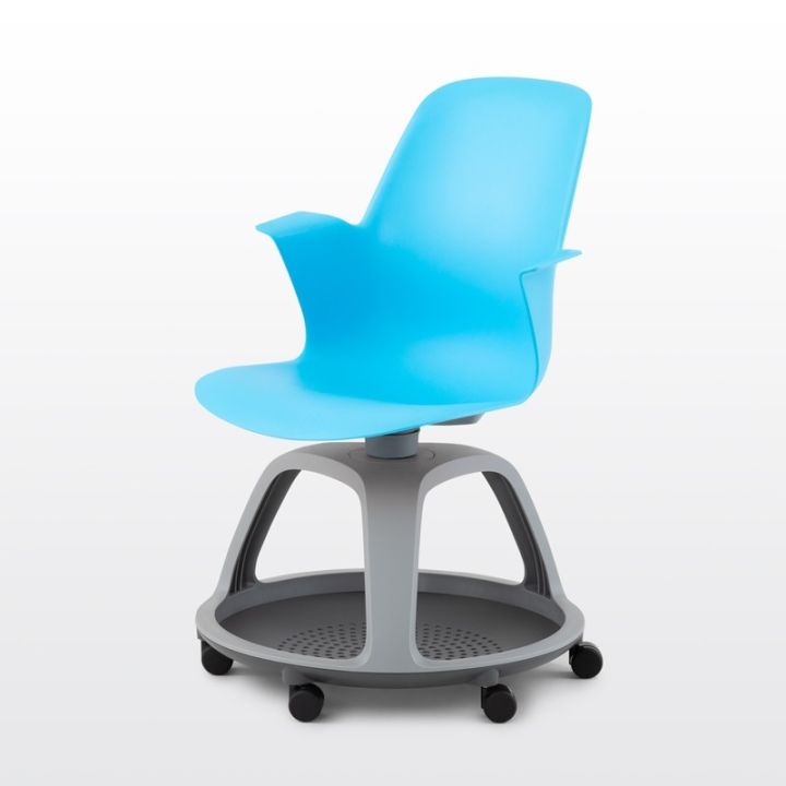 modernform-เก้าอี้สัมมนา-รุ่น-node-พนักพิงและเบาะสีฟ้า-หุ้มพลาสติก