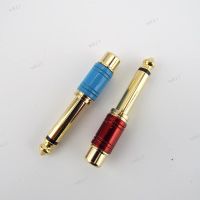 Gold Plated 6.5mm Jack Male Mono Plug to RCA Female Converter Audio Adapter Connector 6.35mm Socket 1/4" Sound Mixer 17TH