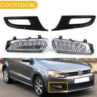 [Hot K] ไฟ LED ด้านหน้าโคมไฟ DRL ตัดหมอกสำหรับ VW Volkswagen Polo MK8 6R 2011 2012 2013โคมไฟกันชนด้านหน้า Light 6RD 941 699 6RD 941 700