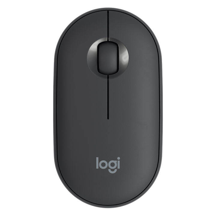 logitech-m350-pebble-wireless-and-bluetooth-mouse-เมาส์ไร้สาย-เสียงคลิกเบา-สีดำ-ของแท้-ประกันศูนย์-1ปี-graphite