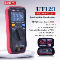 Uni-T Ut123เครื่องวัดดิจิตอลขนาดเล็กช่วงอัตโนมัติ Ac โวลต์มิเตอร์ Temperatue Tester Ncv/ ทดสอบความต่อเนื่องหน้าจอสี Ebtn