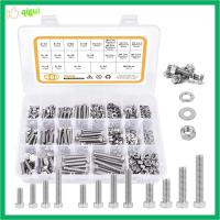 QIGUI 480PCS 304สแตนเลสสตีล สลักเกลียวเมตริก 13ขนาดทั่วไป M4 M5 M6 Bolt NUTS washers Assortment KIT การจัดประเภทสลักเกลียว ชุดน็อตและสลักเกลียว มืออาชีพด้านการ