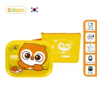 Edison Friends tray กล่องข้าวใส่อาหารไปโรงเรียน ไปปิคนิค ถาดหลุมสแตนเลส  [MADE IN KOREA]