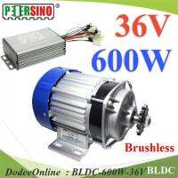 มอเตอร์ BLDC 600W 36V Motor บลัสเลส ไร้แปลงถ่าน พร้อมกล่องรันมอเตอร์ รุ่น BLDC-600W-36V