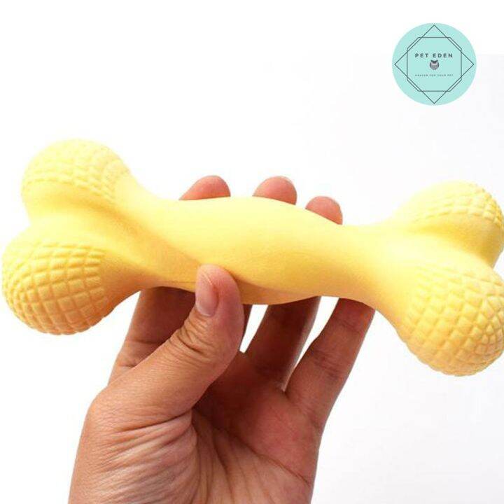 กระดูกยางกัด-rubber-bone-dog-toy-ของเล่นหมา-ของเล่นสุนัข-ขนาด-15-cm