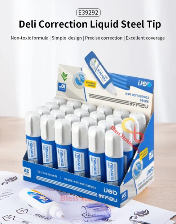 Deli Tipex Cair Ml Correction Pen Steel Tip Tipx Tip Ex Tip X Tipe X