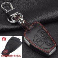 gthrrftdb Jingyuqin Remote 3 Buttons Car Key Case Cover Leather For Mercedes Benz A C E S ML CLK SLK CLS Smart Key