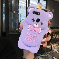 สำหรับ OPPO A53 A12e/F9กรณี3D การ์ตูนน่ารัก Hug Bear ซิลิโคนนุ่มฝาหลังสำหรับ OPPO A5S / A3S / A7 / A5 / F11/A12โทรศัพท์กรณีเคสตุ้งติ้งโทรศัพท์