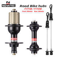 NOVATEC F171SBF172SB ถนนจักรยานฮับ100130มิลลิเมตรด่วนที่วางจำหน่ายด้านหน้า20หลุมด้านหลัง24หลุม4ชิ้นแบริ่งที่ปิดสนิทจักรยานฮับ