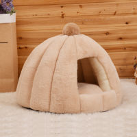 Semi-closed Deep Sleep Bed Cat Litter Winter Small Medium French Cat Bed Plush Puppy Kitten Nest Product