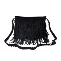 Boho Hippie Fringed Tassel Suede Shoulder Messenger X Body Hand bags Purses