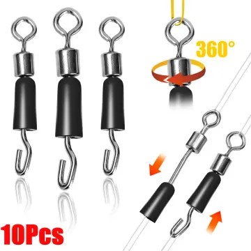 10Pcs 3 Way Luminous Fishing Rolling Swivels Sea Tackle Hook Connector  Accessories Tackle Connector Rolling Swivels 3-Way Swivel