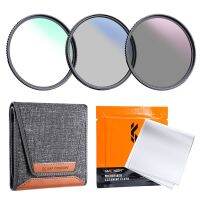 K&amp;F Concept ND4+MCUV+CPL Filter Kit Camera Lens Filter With Cleaning Cloth And Filter Pouch 49Mm 52Mm 58Mm 62Mm 67Mm 72Mm 77Mm