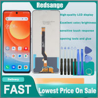 100% Redsange ทดสอบสีดำ6.8นิ้วสำหรับ Tecno Camon 19 Pro 4G CI8 5G CI7จอแสดงผล LCD แบบสัมผัสหน้าจอเต็มอะไหล่ทดแทนประกอบแผงดิจิไทเซอร์