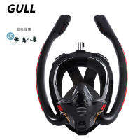 [ฟรี Shipg] GULL Diving Respirator Dual-Channel ว่ายน้ำใต้น้ำ Artifact Professional แว่นตาดำน้ำ Full Face อุปกรณ์ดำน้ำดูปะการัง gift