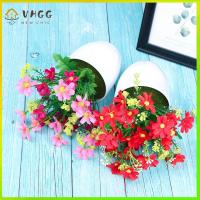 VHGG 1 SET Handmade Party Supply Ornaments Artificial Plants Silk Chrysanthemum Flowers Potted Simulation Bonsai