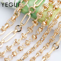 YEGUI C122,jewelry accessories,diy chain,18k gold plated,0.3 microns,hand made,diy bracelet necklace,jewelry making,1mlot
