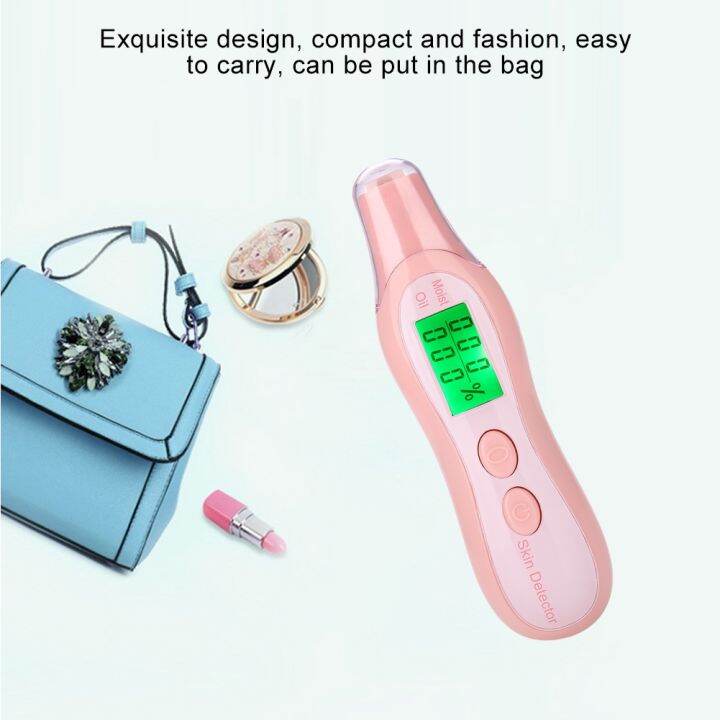 Skin Moisture Tester Portable Skin Moisture Analyzer Facial Moisture