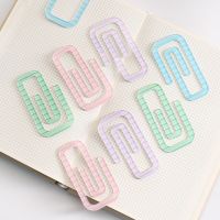 4pcs/lot Kawaii macarons Paper Clip Decorative Bookmark Binder File Clips School Office Stationery Accessories